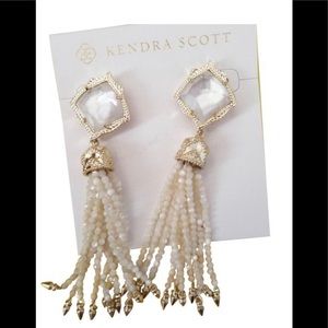 Gold & Ivory Misha Tassel Earrings by Kendra Scott